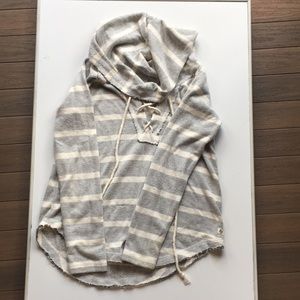 billabong lace up sweatshirt